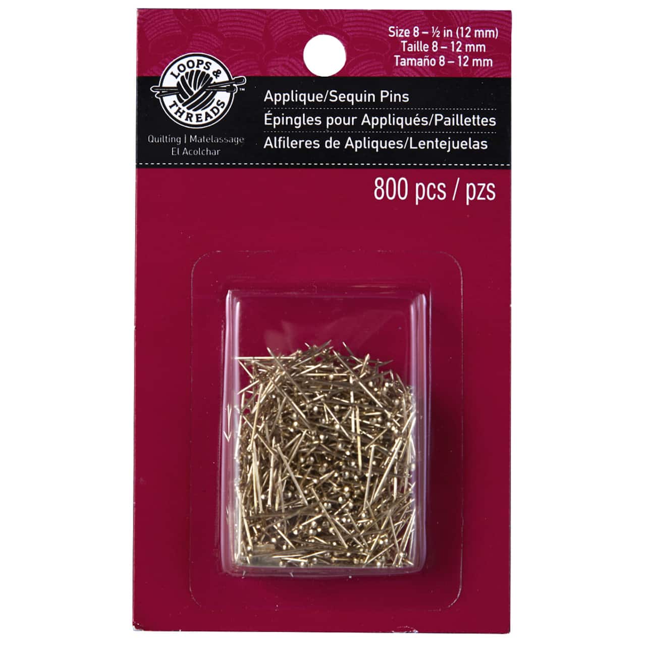 Loops & Threads™ Applique/Sequin Pins